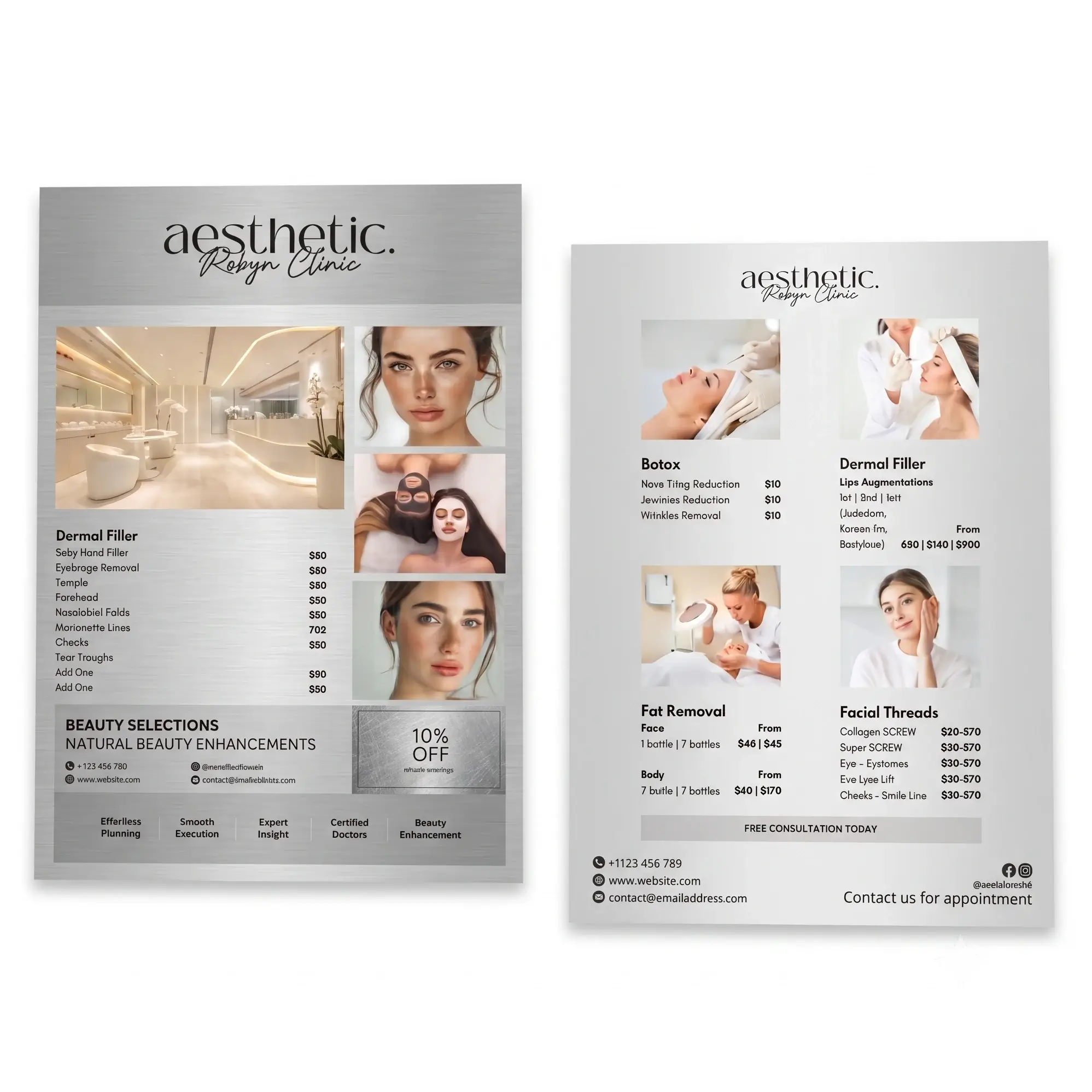 EDITE Solutions printed menu showcase