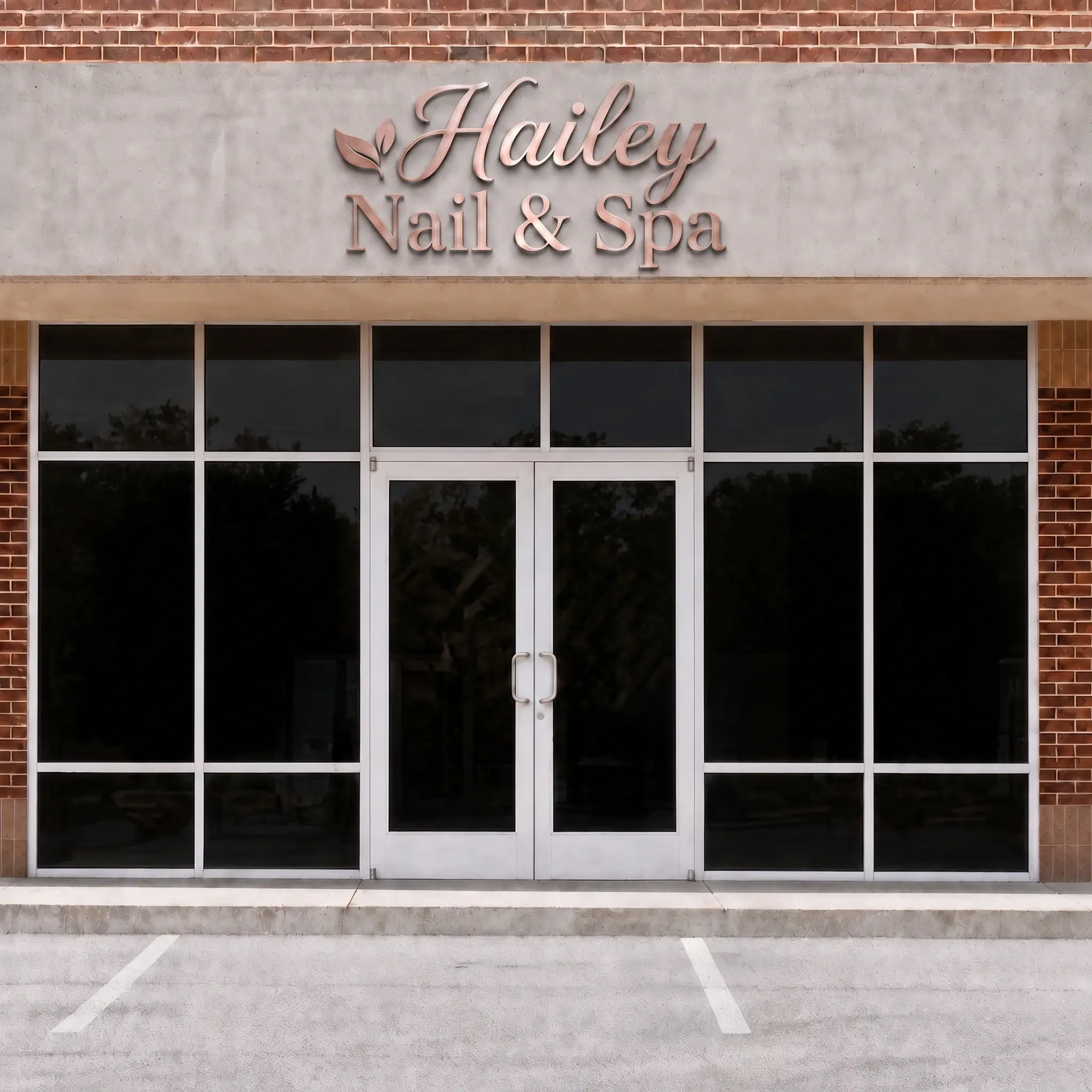 Professional storefront window branding design