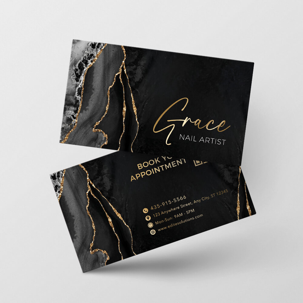 Nail Salon NBC-212 Business Card design template