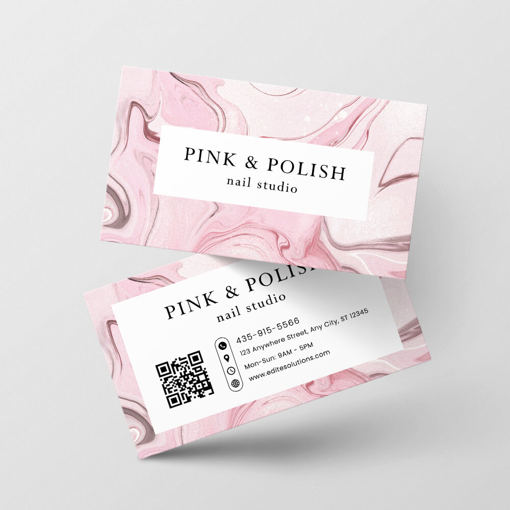 Nail Salon NBC-216 Business Card design template