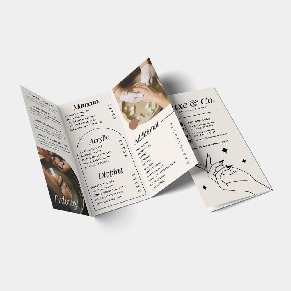 Nail Salon NBR-201 Brochure design template