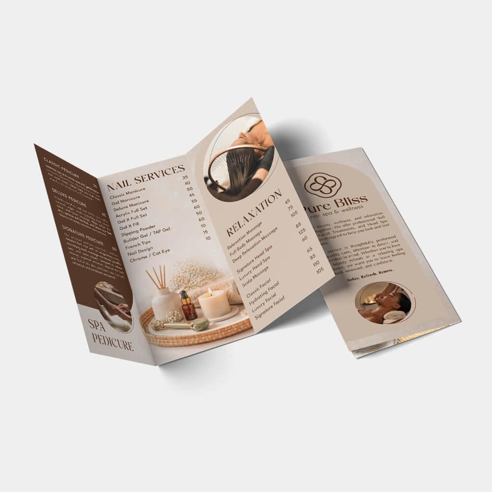 Nail Salon NBR-209 Brochure design template
