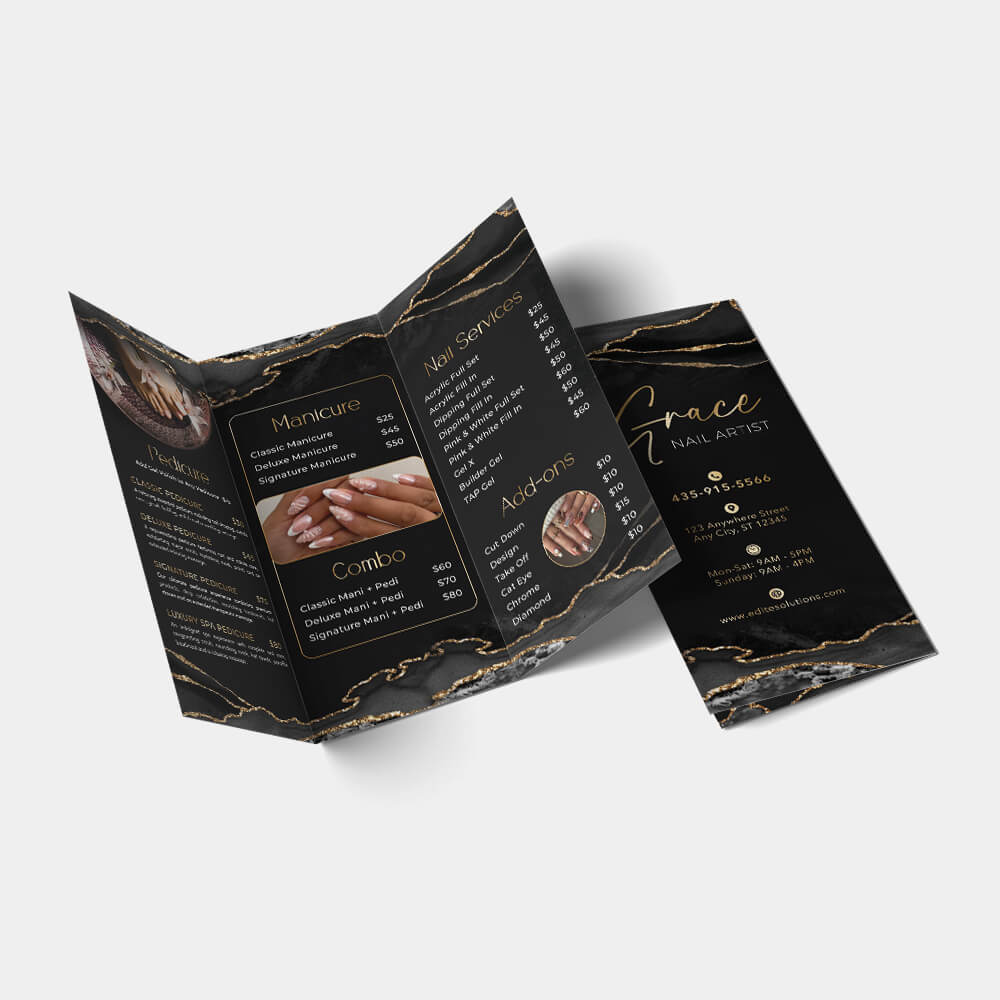 Nail Salon NBR-213 Brochure design template