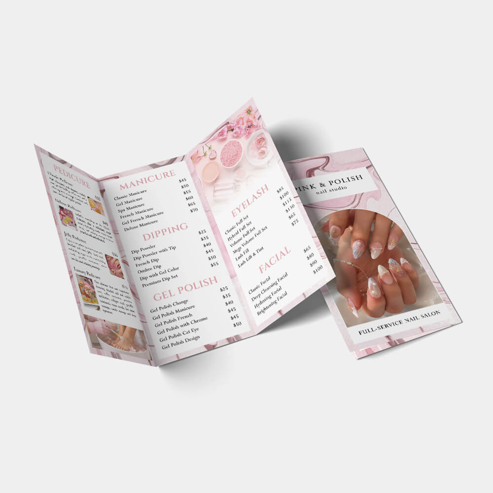 Nail Salon NBR-217 Brochure design template
