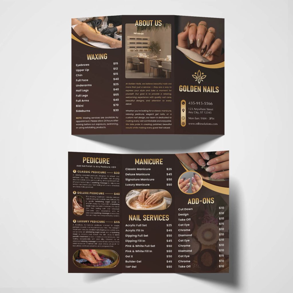 NBR-221 Brochure design template