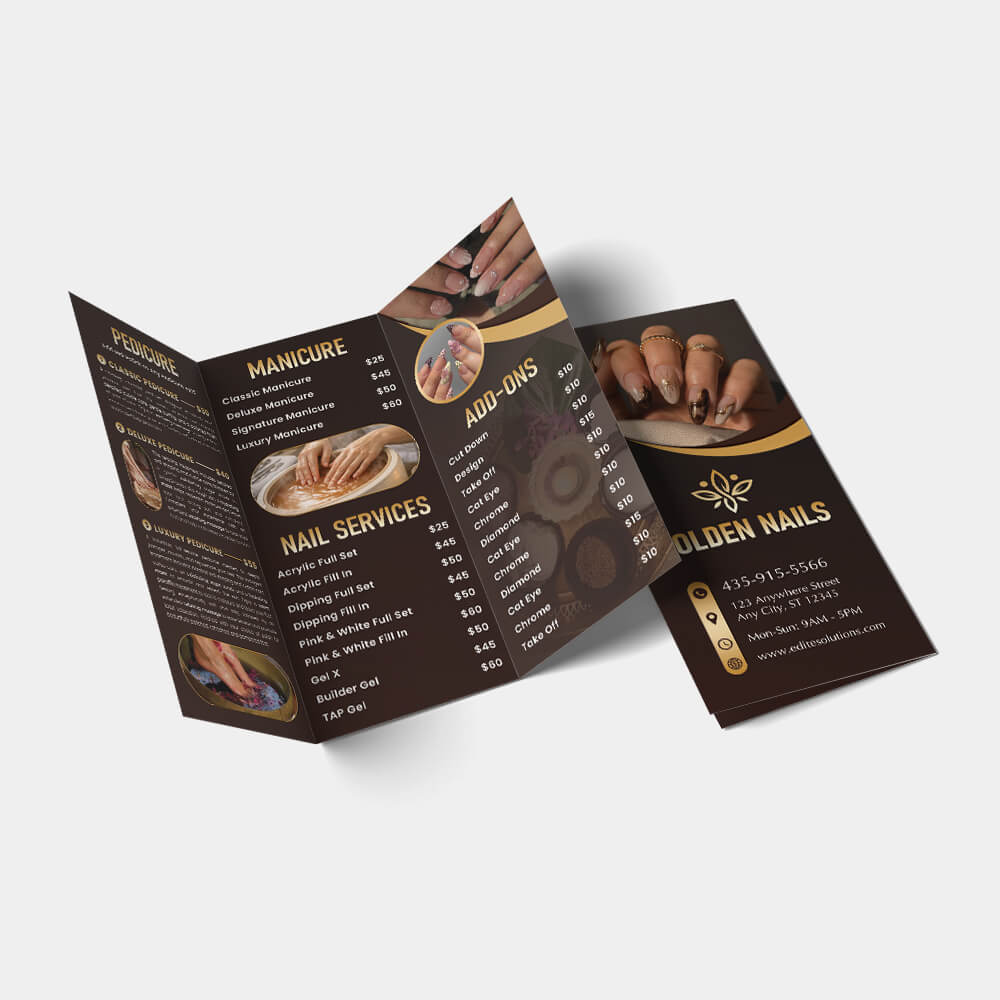Nail Salon NBR-221 Brochure design template
