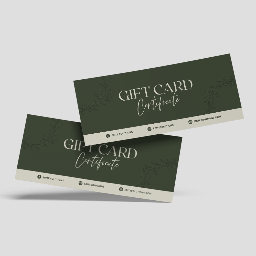 Nail Salon NGC-206 Gift Certificate design template
