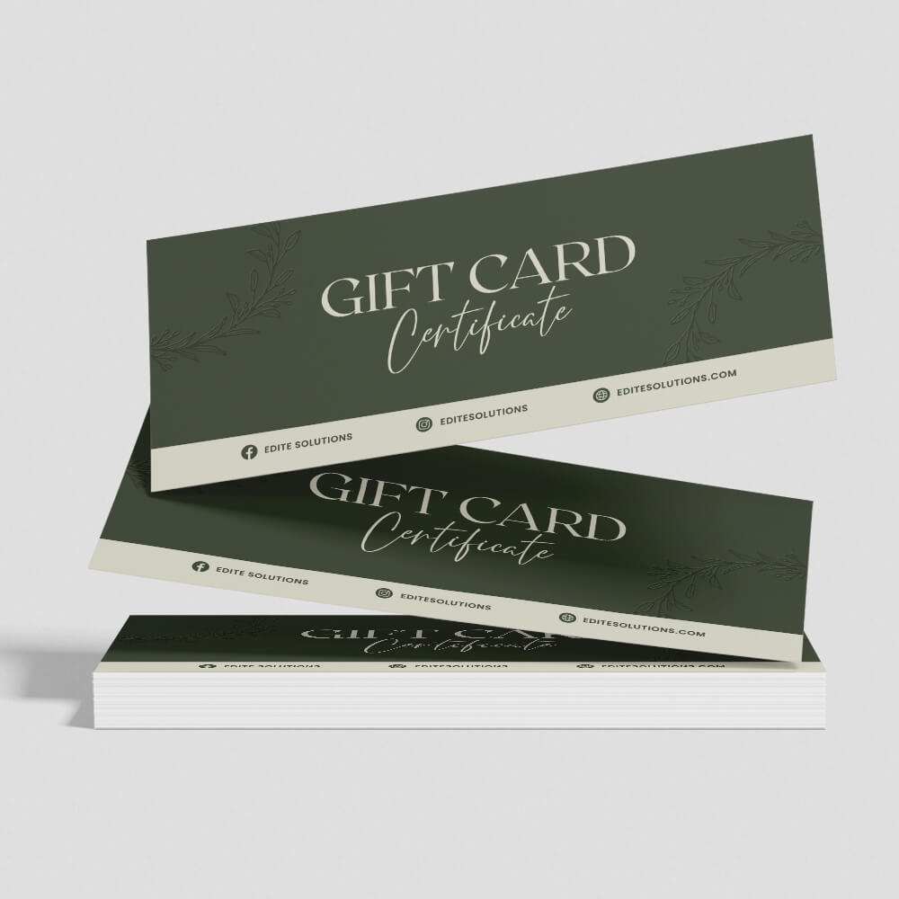NGC-206 Gift Certificate design template