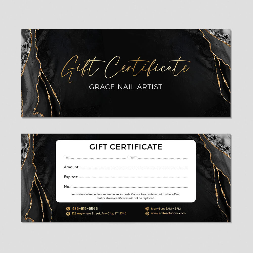 NGC-214 Gift Certificate design template