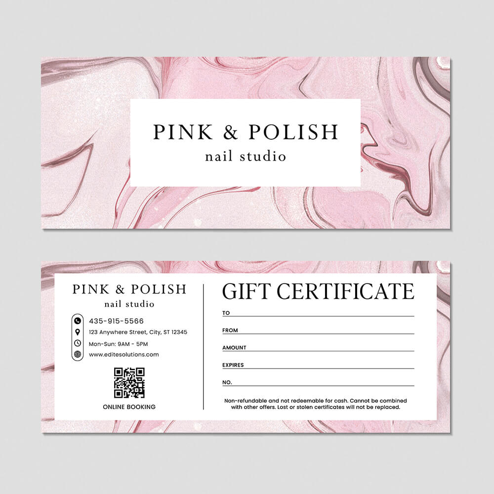 NGC-218 Gift Certificate design template