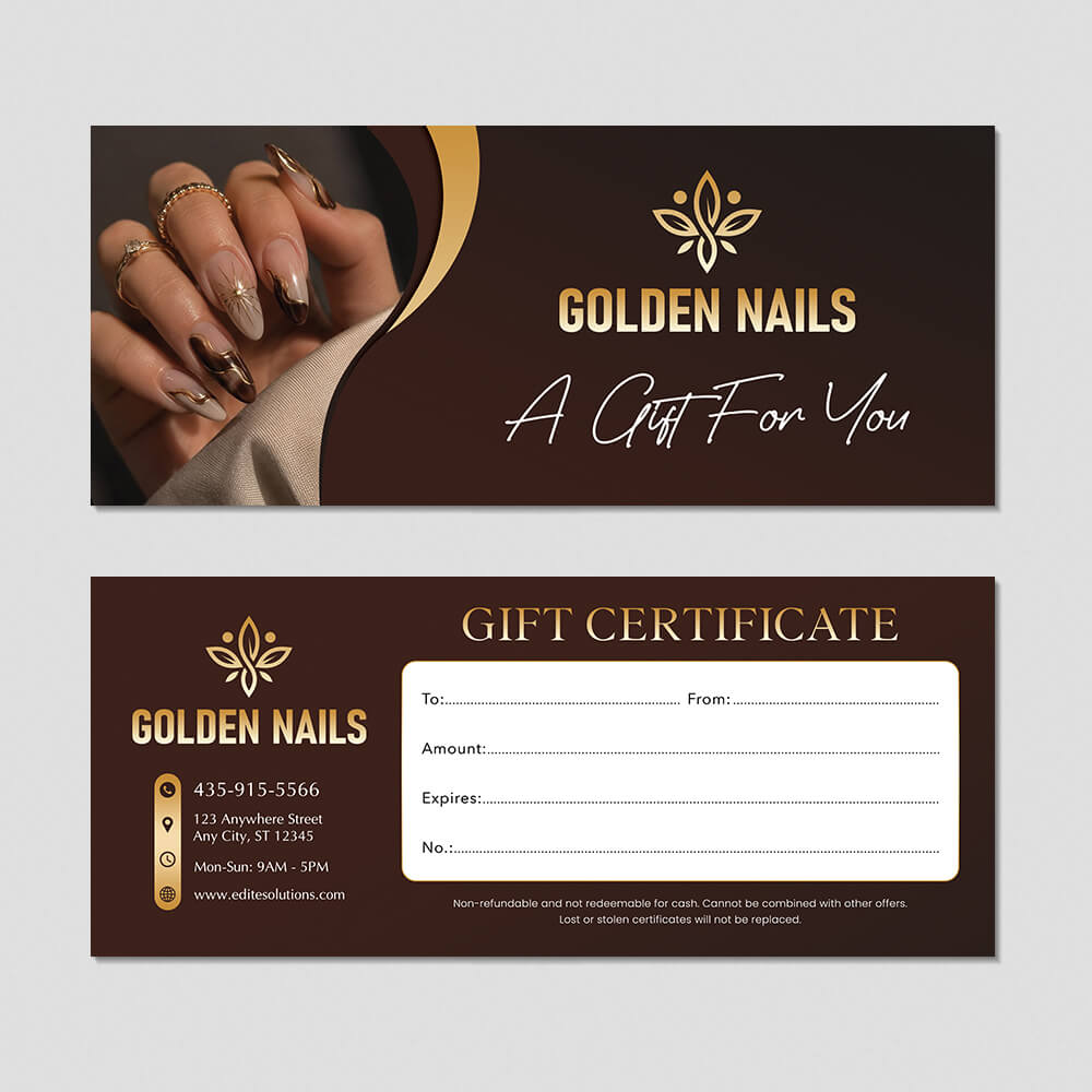 NGC-222 Gift Certificate design template